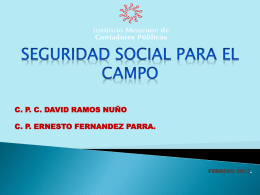 SEGURIDAD SOCIAL PARA EL CAMPO