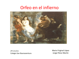 ORFEO EN EL INFIERNO - Lengua y Literatura 2º ESO A