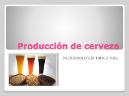 Producción de cerveza