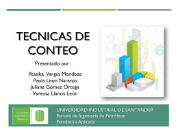 tecnicas de conteo - Universidad Industrial de Santander