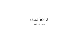 Español 2: - WordPress.com