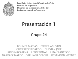 Presentación 1 - Pontificia Universidad Católica de Chile