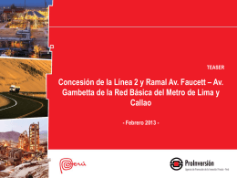 TEASER Concesión de la Línea 2 y Ramal Av. Faucett