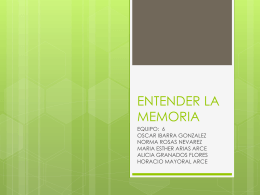 ENTENDER LA MEMORIA - Horacio Mayoral Arce