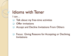 Idioms with Tener