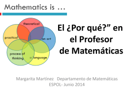 ¿Cómo aprender Matemáticas? - Universidad San Francisco de Quito