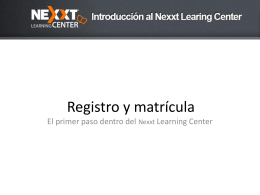 Bienvenido - Nexxt Learning Center