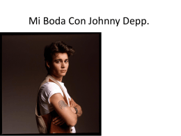 Mi Boda Con Johnny Depp.
