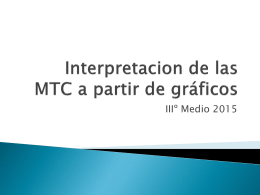 Interpretacion de las MTC a partir de gráficos
