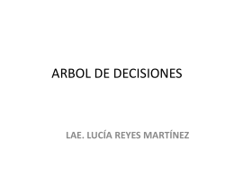 ARBOL DE DECISIONES - administración utim