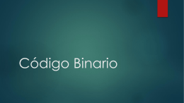 Codigo Binario - Ing. Oscar Portobanco