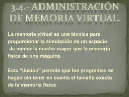 Administración de memoria virtual