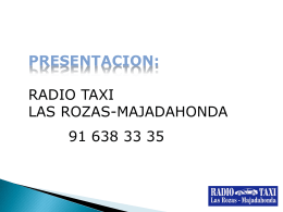 RTRM.PRESENTACION - Radio Taxi Las Rozas