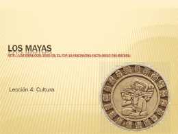 Datos interesantes sobre los mayas