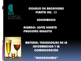 Beber es el eje del día del alcohólico. - TIC3-301