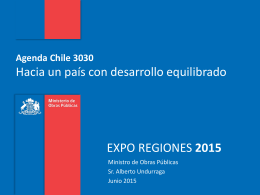 15-06-15 Agenda 3030 Exporegiones Ministro de obras publicas
