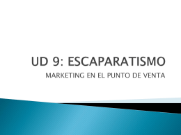 UD 9 Escaparatismo  - aprendewikeando