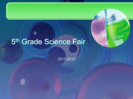 5th Grade Science Fair - Hadley11-12