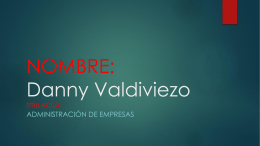 NOMBRE: Danny Valdiviezo