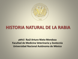 HISTORIA NATURAL DE LA RABIA - Zoonosis