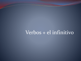 Verbo + infinitivo