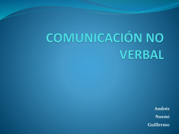 COMUNICACIÓN NO VERBAL