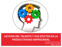 12. Gestión del Talento y sus Efectos en la Productividad Empresarial
