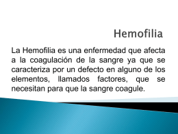 Hemofilia - DSpace at Universia
