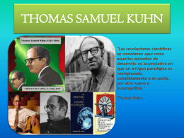 THOMAS SAMUEL KUHN 1.