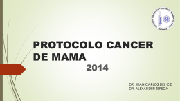 Protocolo Cancer de Mama 2014
