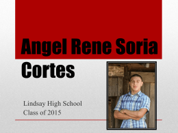 Hard work and dedication - Angel Rene Soria Cortes