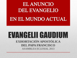 Evangelii Gaudium presentación en Power Point