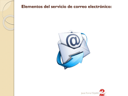 2.- Elementos del servicio de correo electrónico