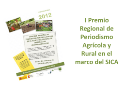 I Premio Regional de Periodismo Agrícola y Rural en el Marco del