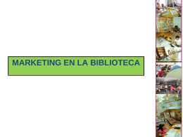 marketing en la biblioteca - Municipalidad de Barranco