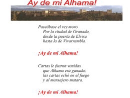 Ay de mi Alhama! - Spanish Lit. 5-6 & Honors 7-8