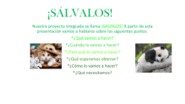 ¡SÁLVALOS! - CHAVES NOGALES SOLIDARIO