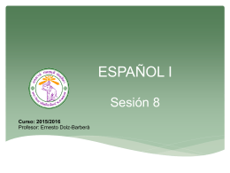 Sesión 8 - CMU Español