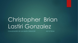 Christopher Brian Lastiri Gonzalez