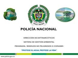 RESIDUOS CONVENCIONALES - Policía Nacional de Colombia