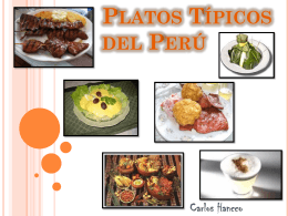 Platos Típicos del Perú.