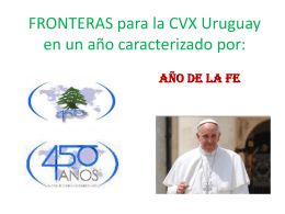 Presentación Fronteras para Asamblea Nacional CVX Uruguay 2013