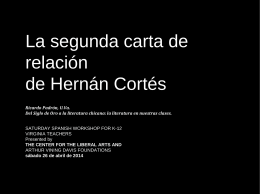 La segunda carta de relación de Hernán Cortés