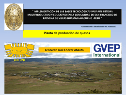GVEP Planta de quesos, Leonardo Chevez - CER-UNI