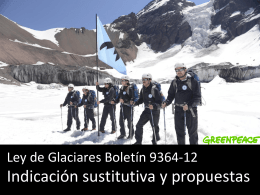 Destrucción de Glaciares en Chile