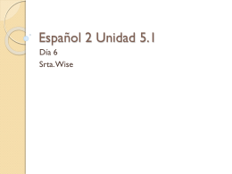 Español 2 Unidad 5.1