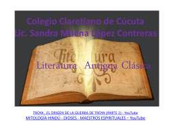 literatura antigua - Colegio Claretiano de Cúcuta