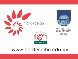 Proyecto Flor de Ceibo - Universidad de la República