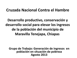 Proyecto Maravilla Tenejapa 6 ago 13