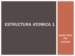 Estructura Atomica 1 - Quimica 3001